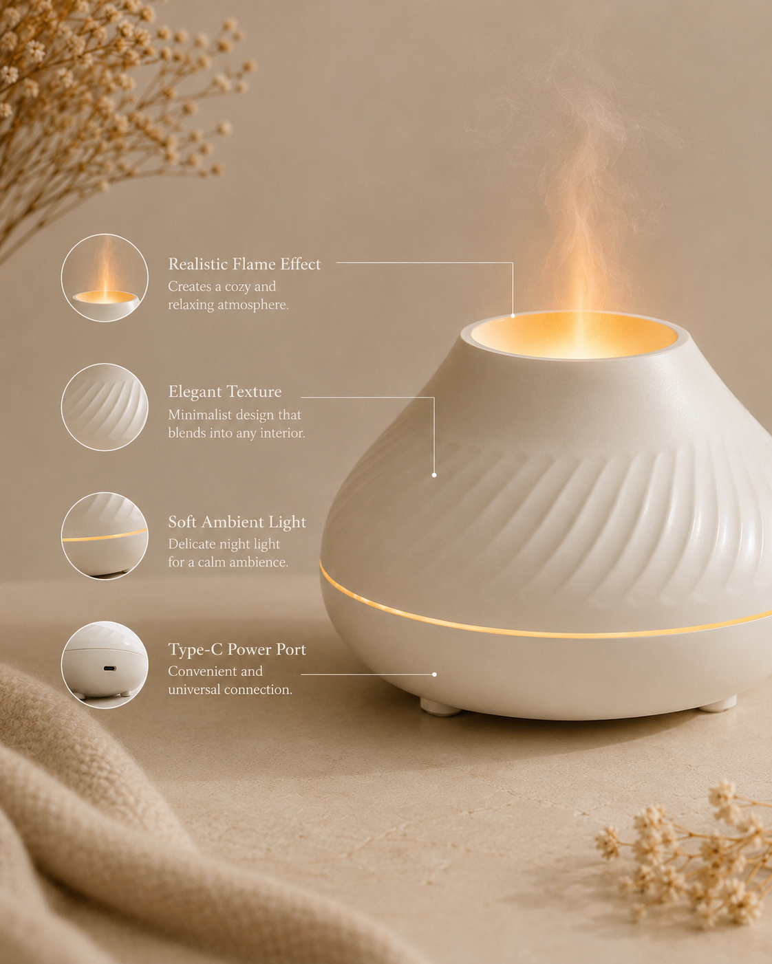 Flame Mist Aroma Diffuser